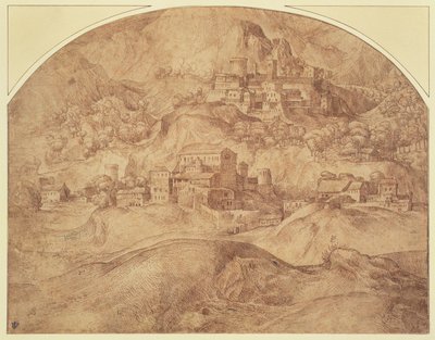 Mountainous Landscape by Domenico Campagnola